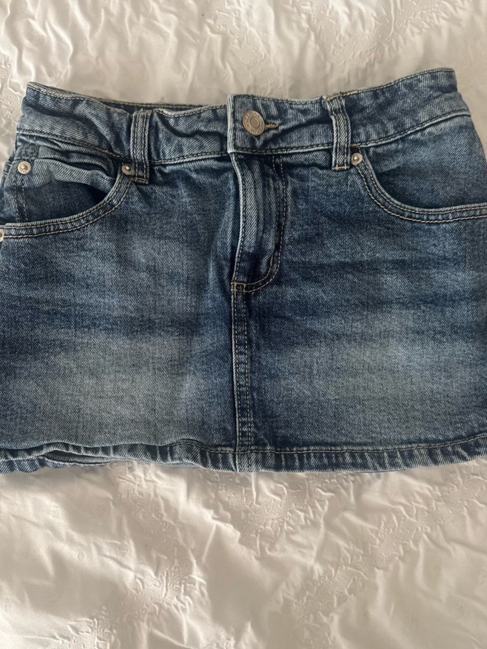Garage Denim Micro Skort